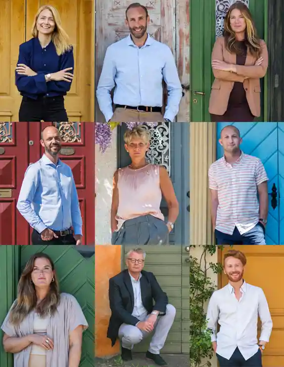 Bild på alla anställda på Almi Gotland.