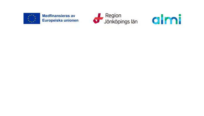 Loggor; Medfinansieras av Europeiska unionen, Region Jönköpings län, Almi